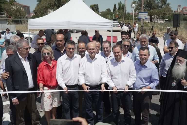 Εγκαίνια της νέας γέφυρας του Αλμυρού από Κωστή Χατζηδάκη και Χρίστο Δήμα και αυτοψίες σε έργα στα Φάρσαλα και στον Δομοκό (φωτό)